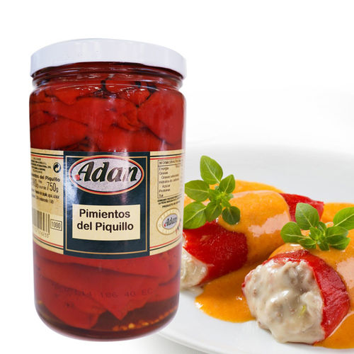 Whole piquillo peppers ADAN 1000 ML