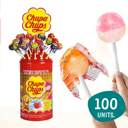 "Chupa chups" de saveurs assorties 100 Unités