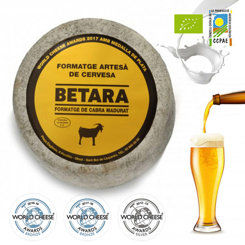 Fromage de chèvre et Bière BETARA 450 Gr.