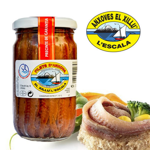 Filets d'anchois à l'huile EL XILLU 100G