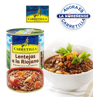 Lentil stew Riojana CARRETILLA 430 Gr