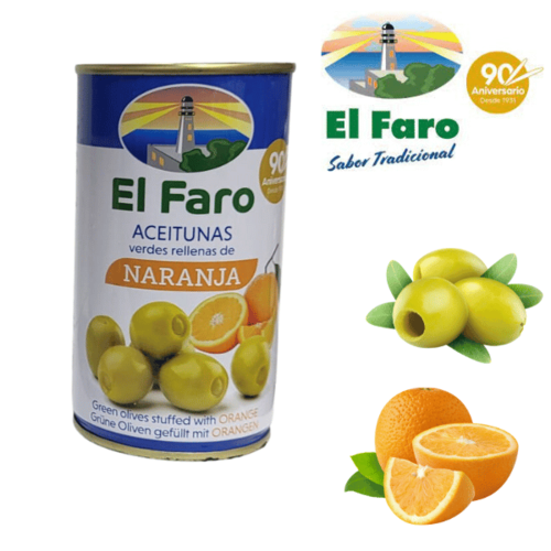 Oliven EL FARO Gefüllt mit Orange