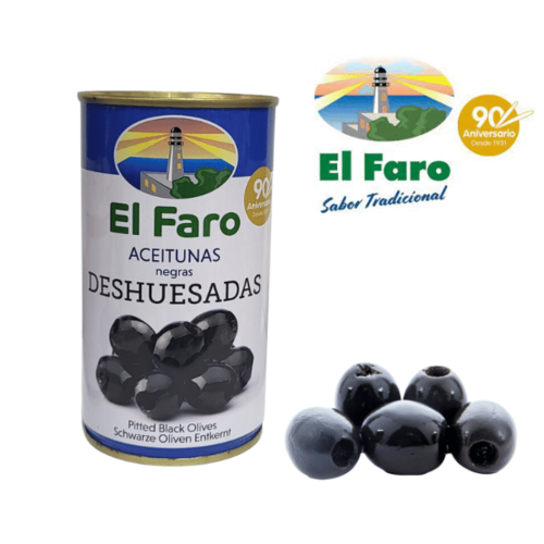 Black olives without bone EL FARO 370ml