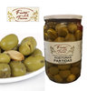 Split and seasoned olives FRUTOS DE LA TIERRA 730GR
