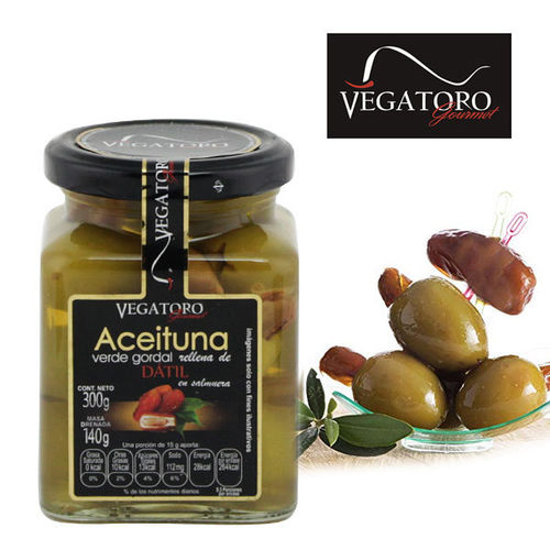 Green olives VEGATORO stuffed with Dates