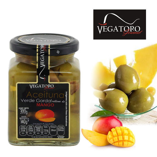Grüne Oliven VEGATORO gefüllt mit Mango