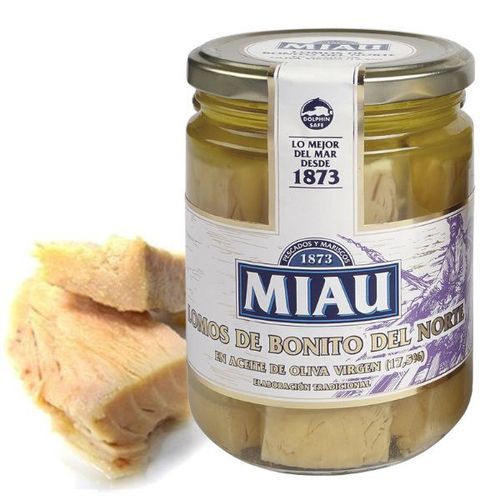 White Tuna Loins in Olive Oil MIAU 450 ml