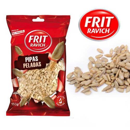 Pipas - Salted shellless sunflower seeds FRIT RAVICH 130 g