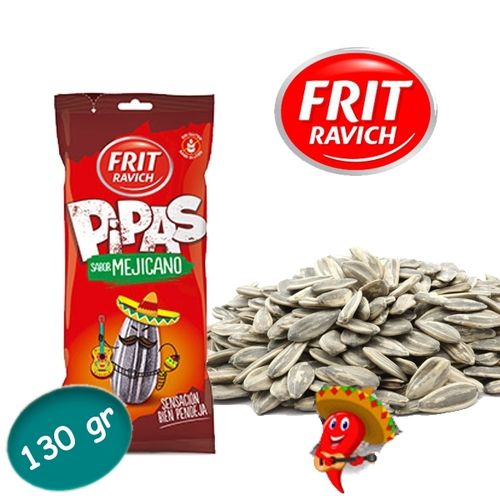 Pipas -Sunflower seed with roasted shell Mexican flavor FRIT RAVICH 130 Gr.