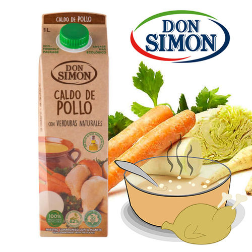 CHICKEN AND VEGETABLE BROTH DON SIMON 1 L.