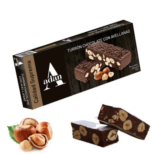 Turrón Schokoladen-Haselnüsse ADAN 200 Gr.