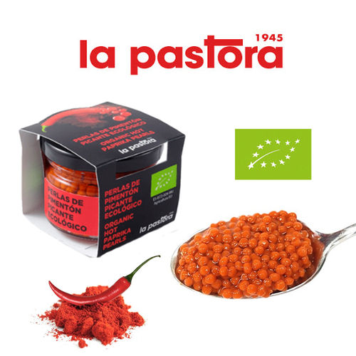Organic Spicy Paprika Pearls LA PASTORA 50 g.