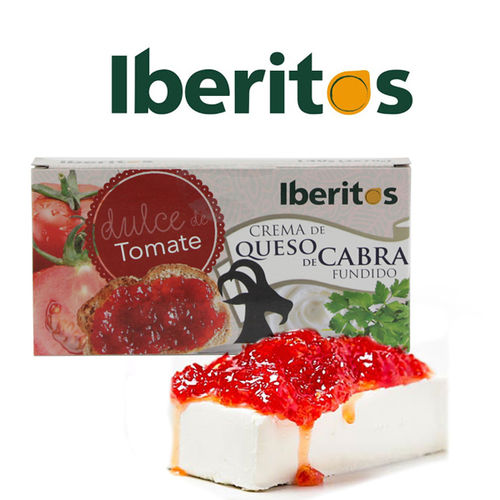 Crema de queso de cabra fundido y Dulce de Tomate  IBERITOS PACK 2 U