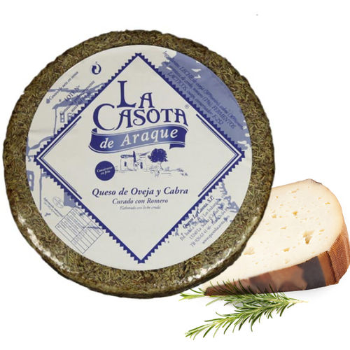 CHEESE LA CASOTA DE ARAQUE CURED BLENDED  WITH ROSEMARY ± 3KG