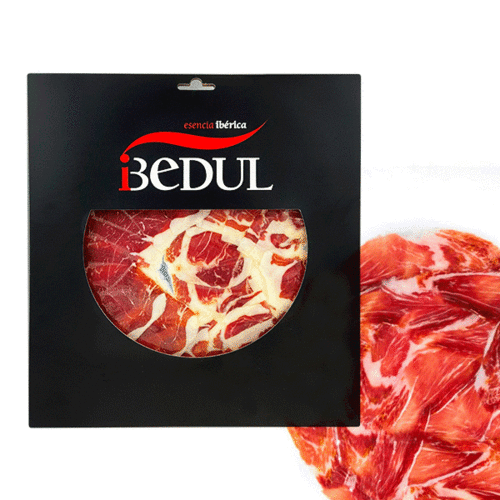 Iberischer Bellota-Schinken mit Messer geschnitten IBEDUL/SIERRA MORENA 100GR