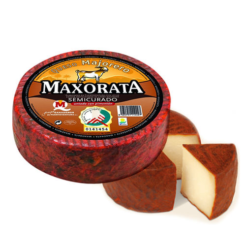 Cheese MAXORATA D.O.P. MAJORERO GOAT SEMI-MATURED PAPRIKA