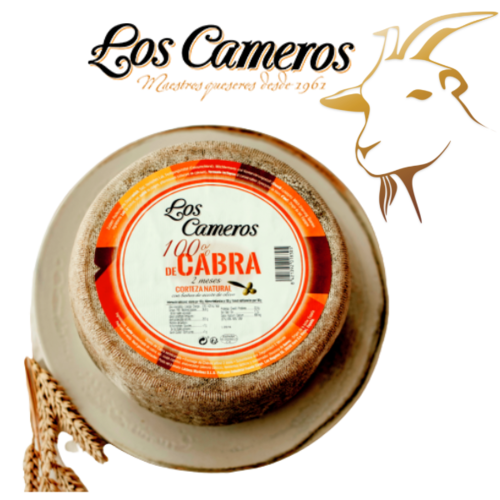 Semi-cured goat cheese LOS CAMEROS 3 Kg.